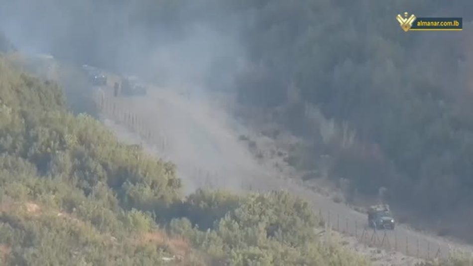 Cámara de Al-Manar detecta a soldados israelíes incendiando bosques libaneses