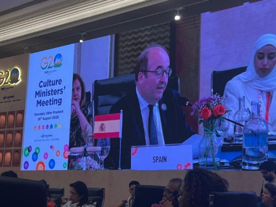 Miquel Iceta pone en valor el Estatuto del Artista en la reunión de ministros de Cultura del G20 en la India