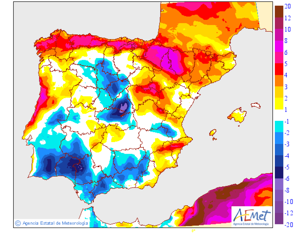 Protección Civil y Emergencias alerta por lluvias intensas y tormentas en amplias zonas de la Península y en Baleares