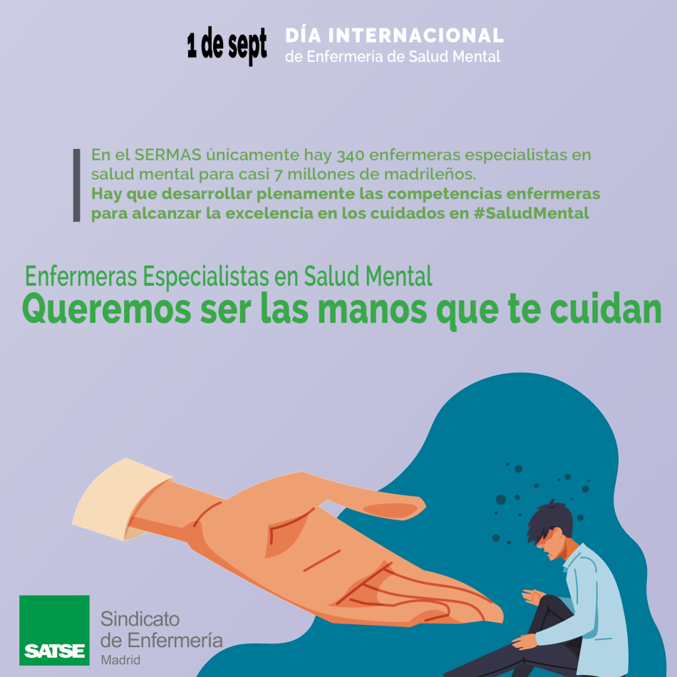 “La situación de la salud mental es dramática y no ayuda que se ignore el papel de la Enfermería”