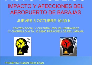 Mesa redonda en Paracuellos del Jarama sobre los impactos del tráfico aéreo de Barajas