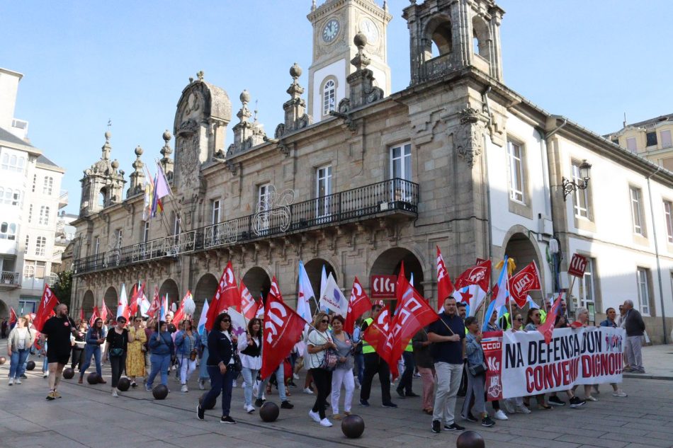 Traballadoras da limpeza de Lugo quentan motores coa vista posta na folga que arrinca o 16