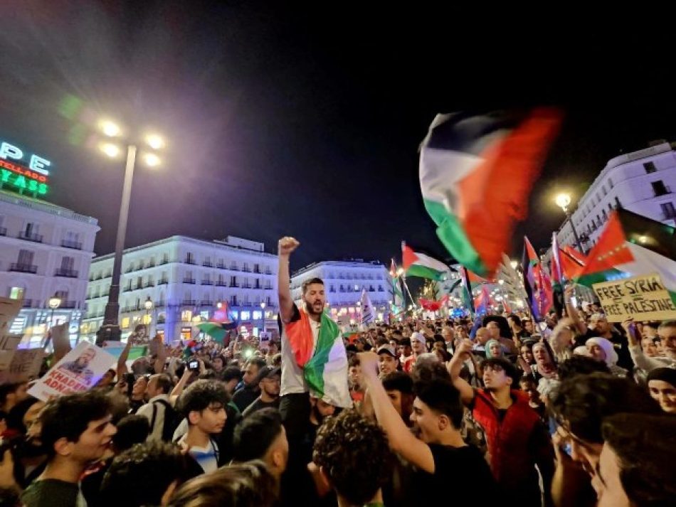 Crónica de la manifestación de Madrid en solidaridad con la lucha del pueblo palestino