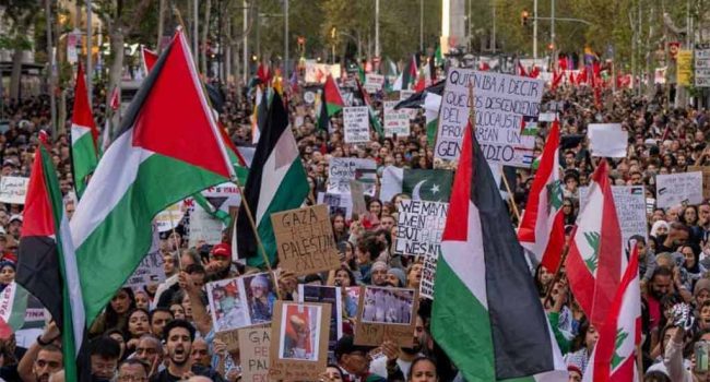 30 ciudades andaluzas salen a la calle este domingo para exigir al Gobierno poner fin al comercio de armas con Israel