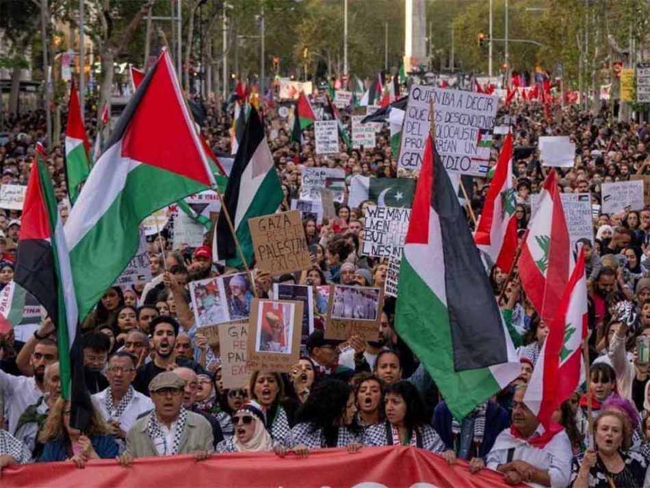 Manifestaciones multitudinarias en solidaridad con Gaza llenan las calles de las principales ciudades del país