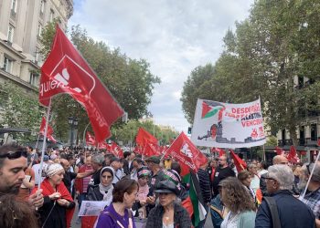 Masiva respuesta en Madrid a la movilización en solidaridad con Palestina