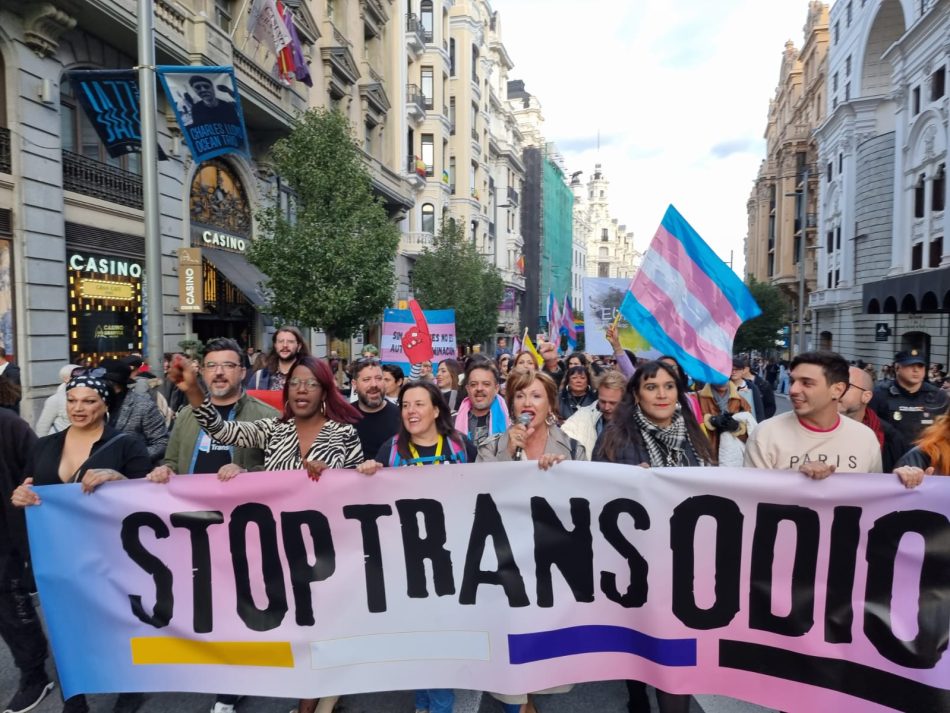 Parar el odio hacia las personas trans y LGTBI, es defender la democracia, es defender los Derechos Humanos