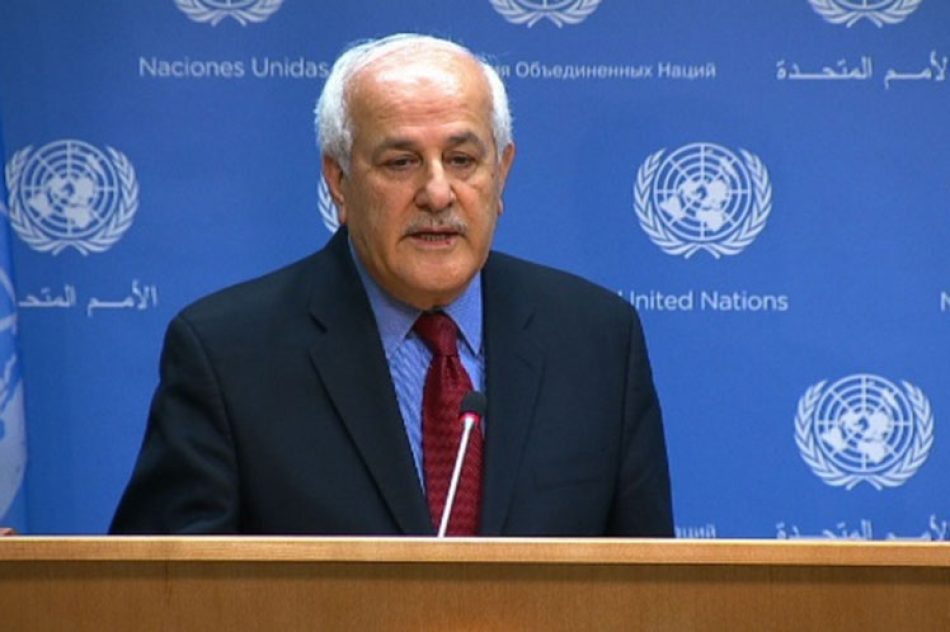 Palestina llama a la ONU a una intervención humanitaria frente a la catástrofe causada por la ofensiva de Israel