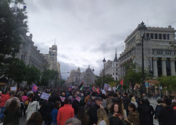 Masiva respuesta a la convocatoria en solidaridad con palestina en Madrid