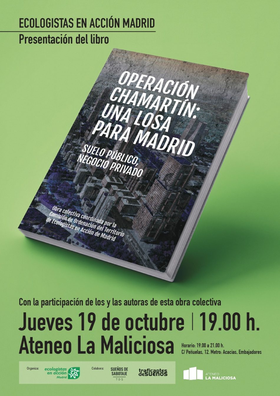 Presentación del libro “Operación Chamartín: una losa para Madrid”