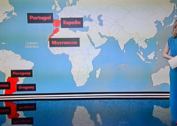 Indignación con RTVE por incluir al Sáhara Occidental en un mapa de Marruecos