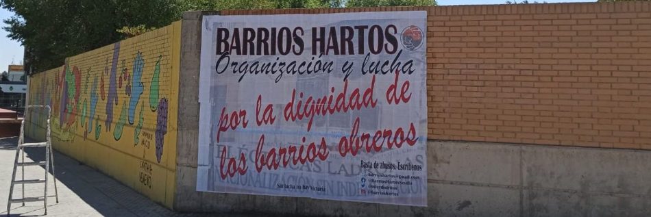 ‘Barrios Hartos’ organiza el sábado 11 de noviembre un encuentro vecinal en el Complejo Educativo ‘Pino Montano’