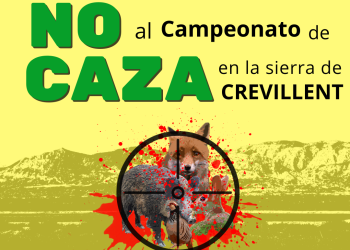 Organizan una concentración contra el LIV Campeonato de España de caza menor con perro que se celebrará en la sierra de Crevillent (Alicante)