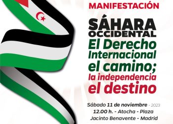Manifestación a favor del Sáhara, el 11 de noviembre en Madrid