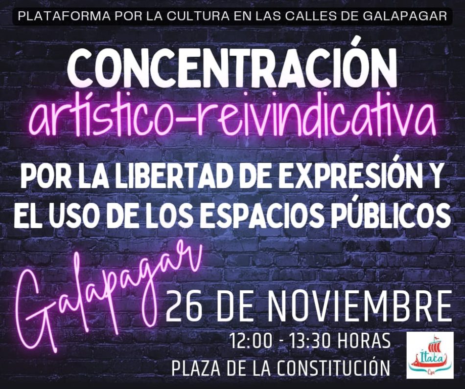 Convocada concentración artístico-reivindicativa por la libertad de expresión y el uso de los espacios públicos en Madrid