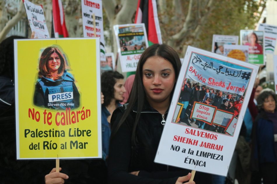 Movilización en Murcia pide que España suspenda relaciones con Israel
