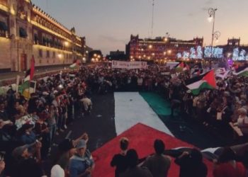 Mexicanos marchan en contra del genocidio que Israel comete en Gaza