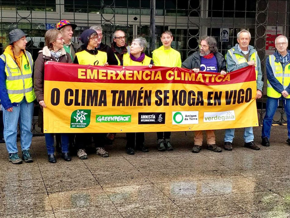 Presentan unha carta aberta a Abel Caballero, alcalde de Vigo, demandando medidas urxentes contra o cambio climático 