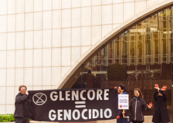 Rebelión o Extinción Madrid pide el reconocimiento de los ecocidas de Glencore 