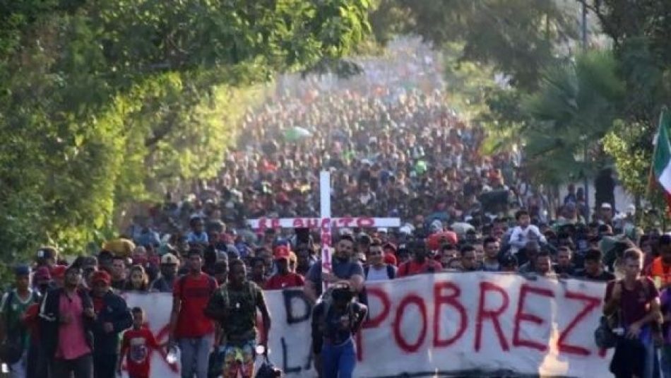 Una caravana de 10.000 migrantes partió desde el sur de México a Estados Unidos