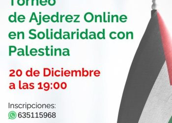 El miércoles se realizará un Torneo de Ajedrez Online en solidaridad con el pueblo palestino