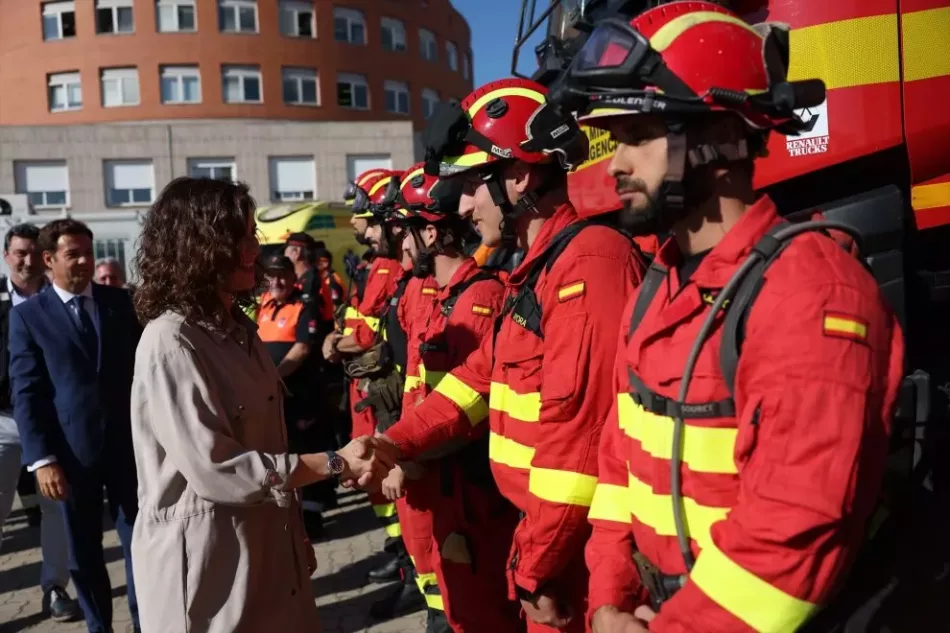 Los Bomberos de la Comunidad de Madrid, sin guantes de trabajo y sin vehículos de reserva