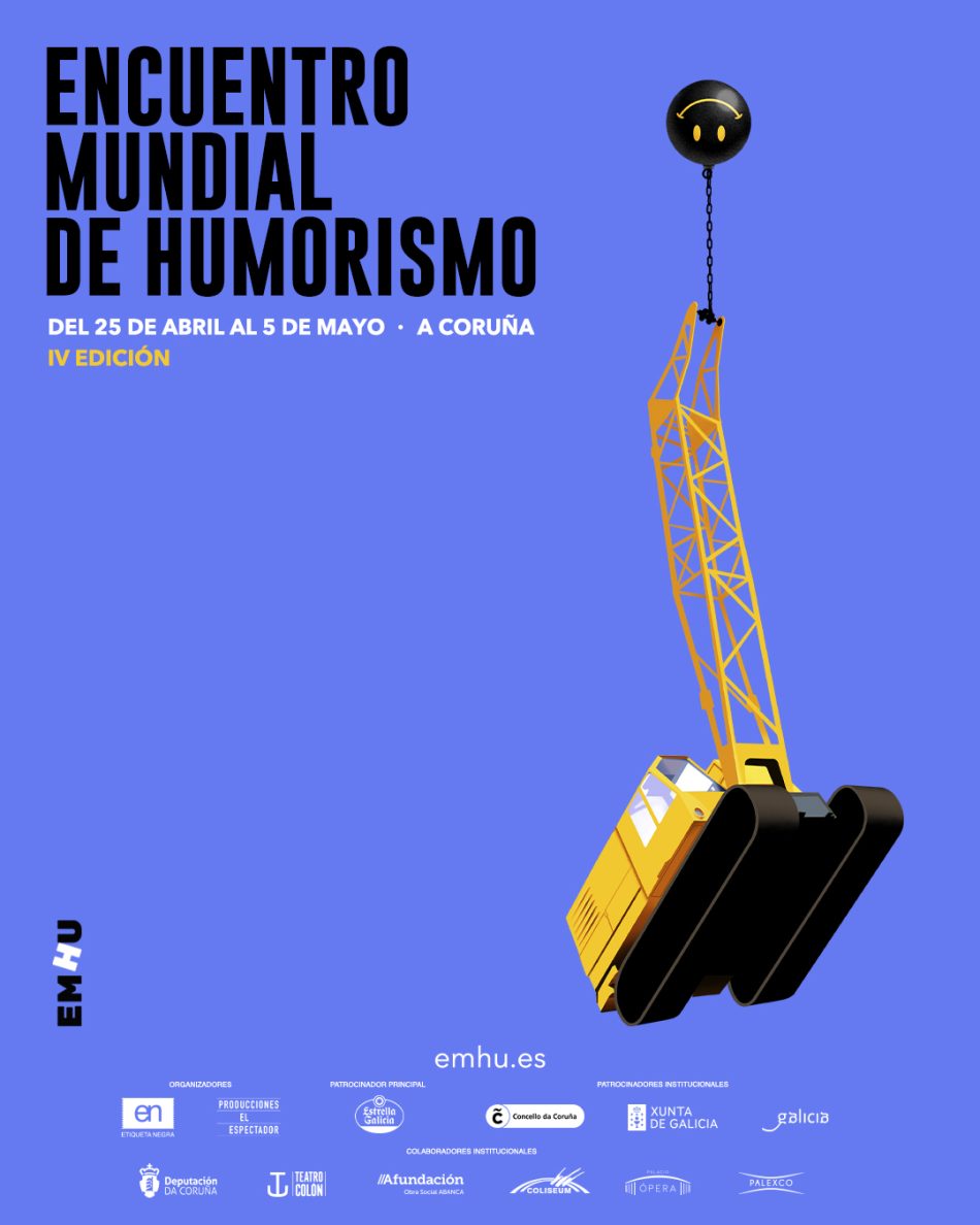 La cuarta edición del Encuentro Mundial de Humorismo se celebrará del 25 de abril al 5 de mayo en A Coruña