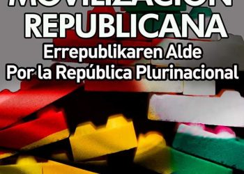 El movimiento republicano de Euskadi convoca concentraciones el 6-D en Gasteiz y Donostia para reclamar la República social y plurinacional como modelo de Estado