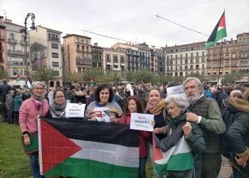 Pamplona se moviliza para reivindicar un alto el fuego permanente en Gaza