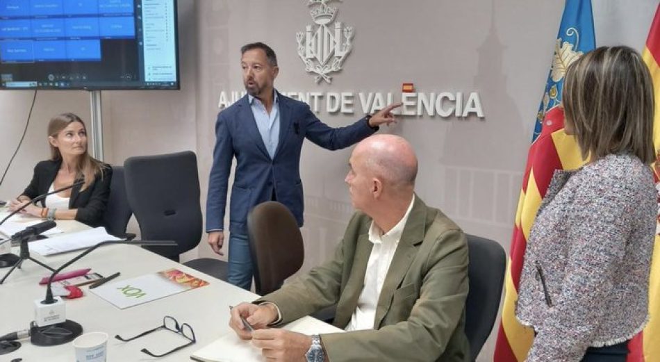 CGT critica el acto convocado con obligatoriedad por Juan Manuel Badenas, nuevo edil de VOX en el Ayto. de València, ante las trabajadoras de Parques y Jardines del Ajuntament