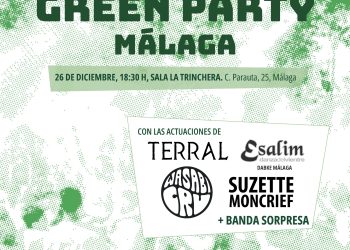 Verdes Equo y otros colectivos reúnen a cinco bandas malagueñas en un evento musical solidario el 26D