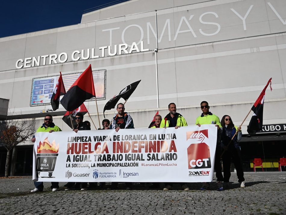 La lucha ha conseguido la equiparación salarial para los trabajadores de la Limpieza Viaria Loranca (Fuenlabrada)