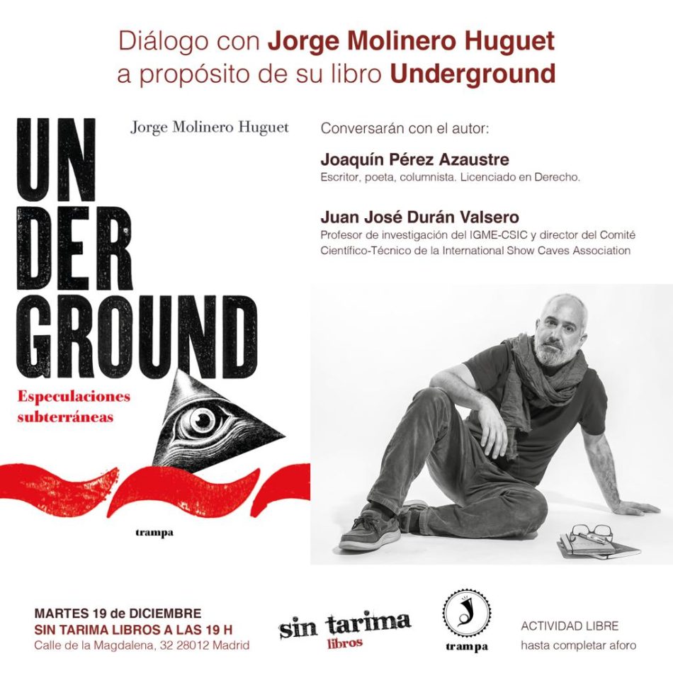 Jorge Molinero presenta su libro «Underground» en Madrid