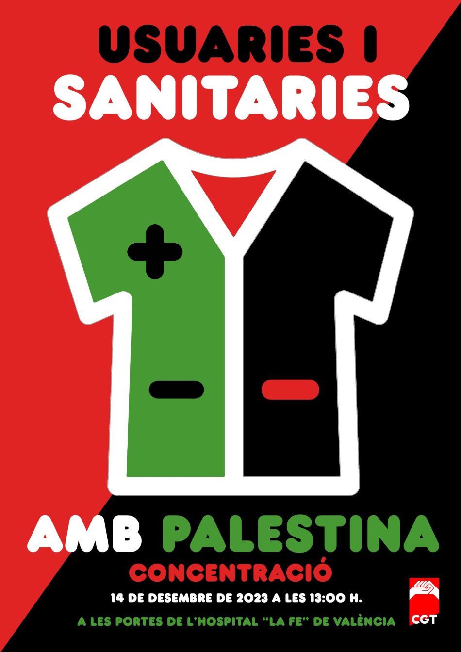 Concentración de usuarias y profesionales sanitarias contra el genocidio en Palestina