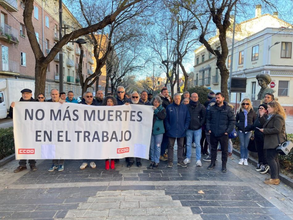 CCOO Guadalajara reclama una investigación exhaustiva del accidente laboral mortal del viernes 15