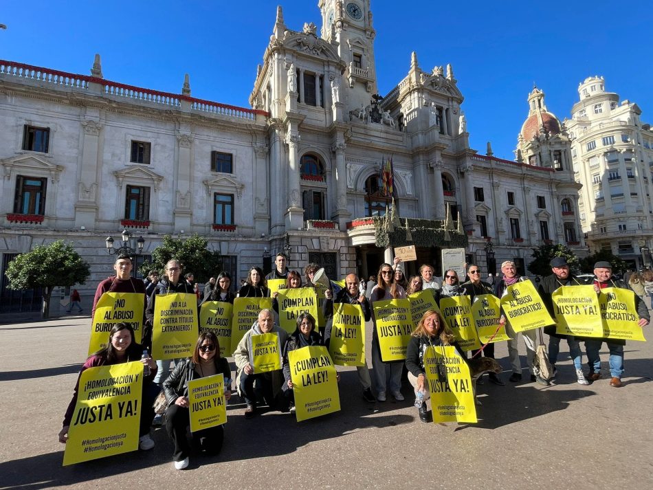 Afectados por las demoras y barreras arbitrarias a la homologación de las titulaciones extranjeras en España se movilizaron en seis ciudades