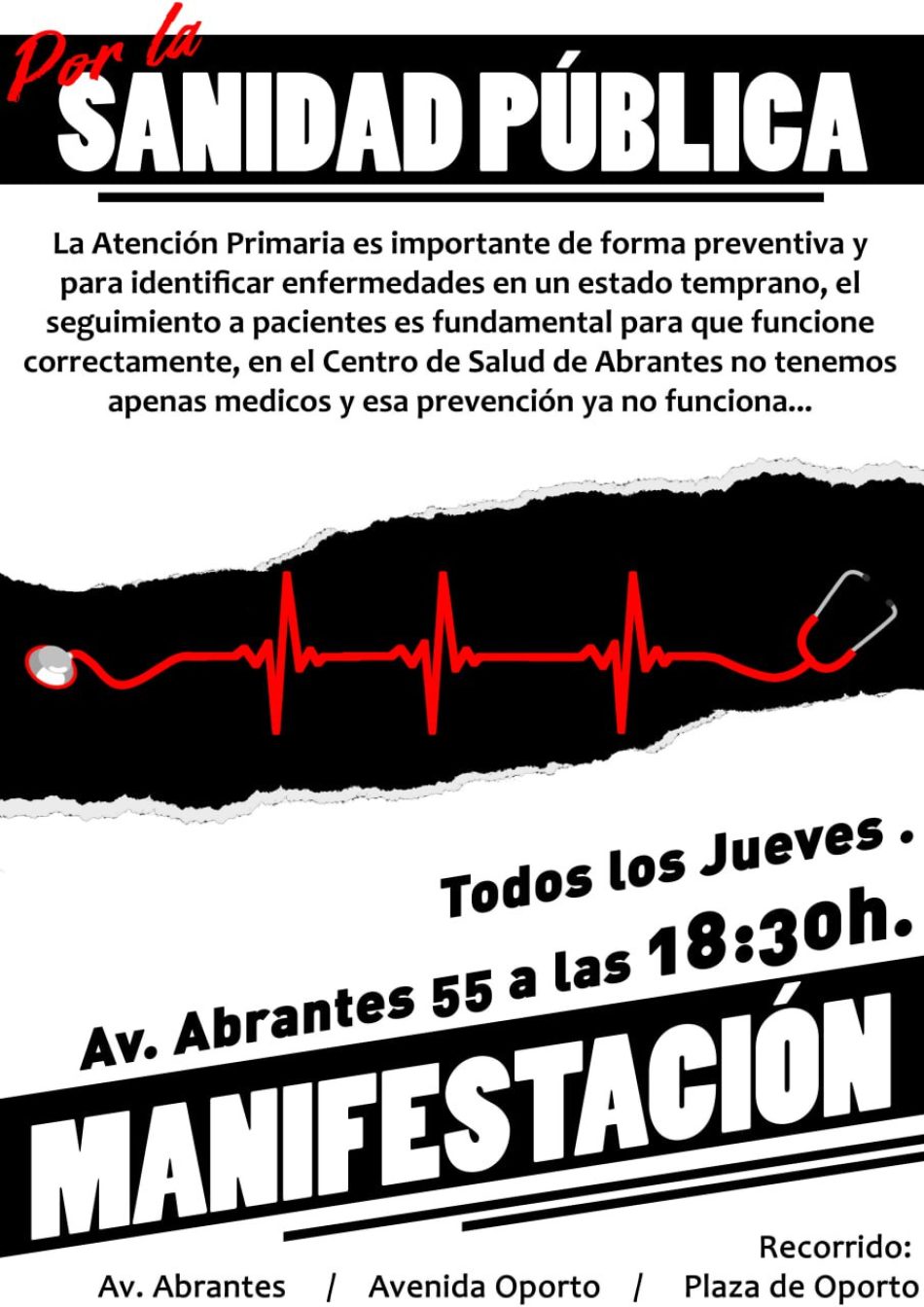 Manifestación en Carabanchel en defensa de la sanidad pública