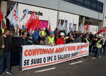 O persoal da construción da provincia da Coruña afonda na perda do poder adquisitivo en 2024
