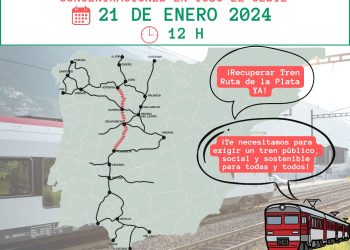 Concentraciones por la Vertebración del Oeste a través del Tren Ruta de la Plata
