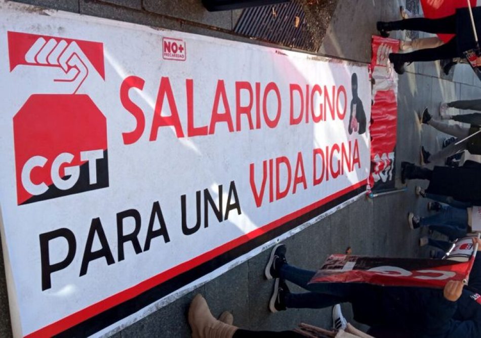 «Desde CGT damos la bienvenida a la subida del salario mínimo interprofesional (SMI), pero la valoramos insuficiente»