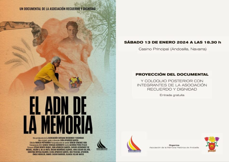 El ADN de la memoria llega al Casino Principal de Andosilla, en Navarra, este sábado