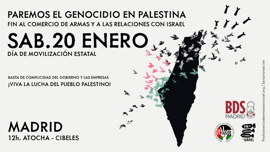 Empresas implicadas en la colonización de Palestina aparecen en el Manifiesto del 20 de Enero en solidaridad con Palestina