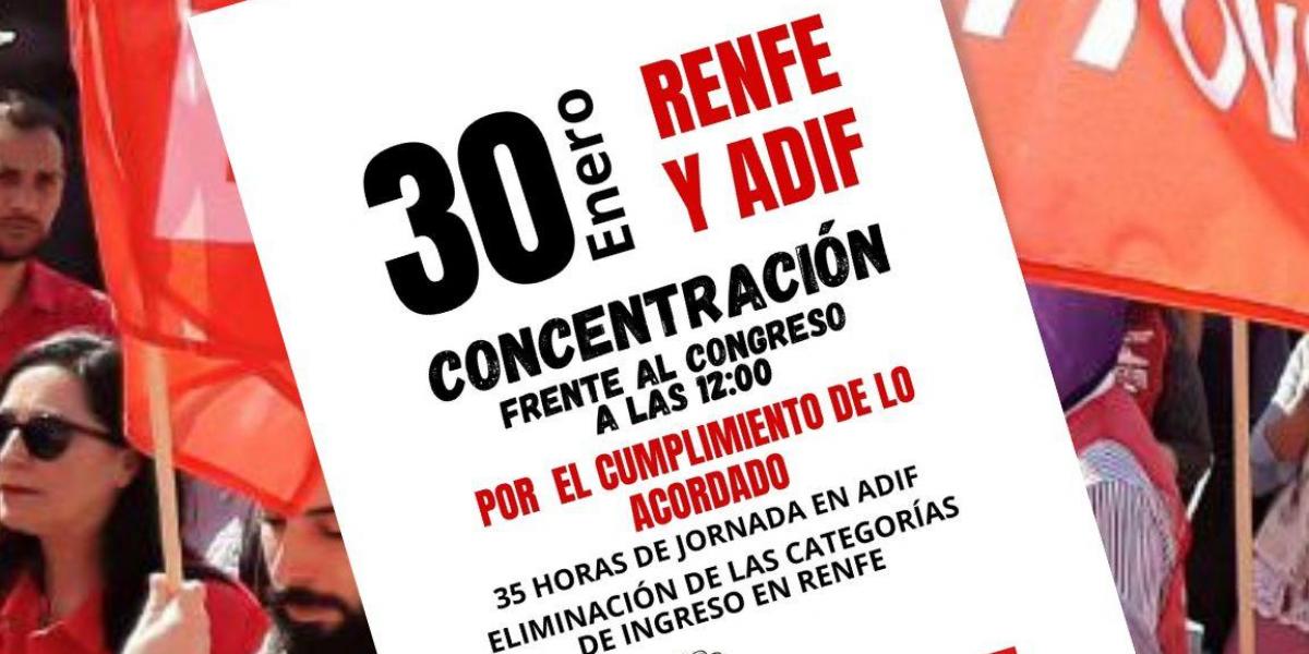 CCOO se moviliza por las 35 horas en Adif y por la eliminación de las ...