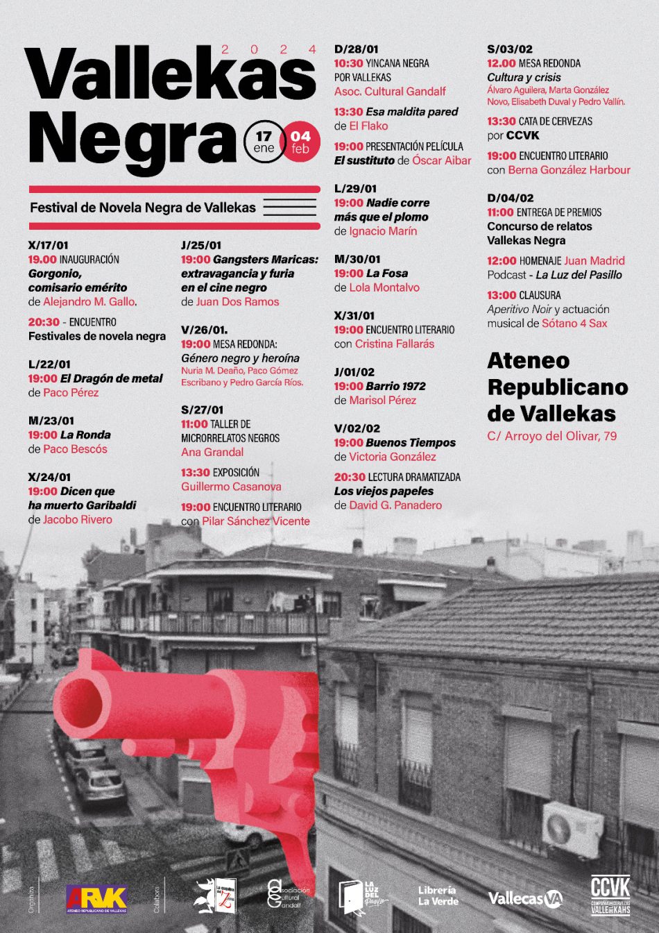 Vallekas Negra dará cita a Juan Madrid, Berna González Harbour, Paco Bescós o Cristina Fallarás en su segunda edición