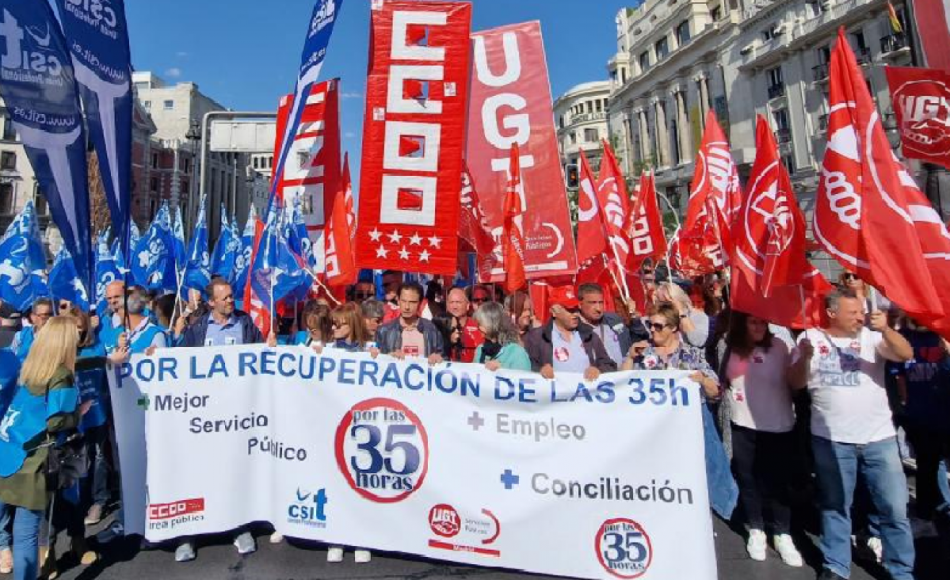 CCOO Sanidad Madrid advierte a la consejera Fátima Matute que no puede ir “vendiendo” conciliación para el personal de la Sanidad si no aprueba la vuelta a la jornada de 35 horas