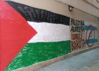 Manifestaciones a favor de la lucha del pueblo palestino en varios pueblos del País Vasco