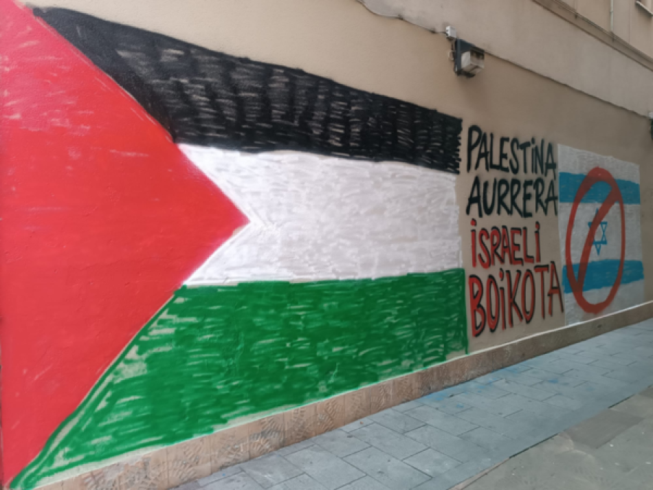 Manifestaciones a favor de la lucha del pueblo palestino en varios pueblos del País Vasco