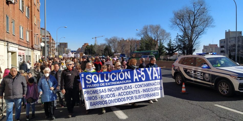 Las asociaciones vecinales de Latina reclaman que el soterramiento de la A5 llegue hasta la Avenida de Los Poblados