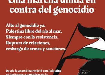Una marcha unida en contra del genocidio. Madrid, 27 de enero