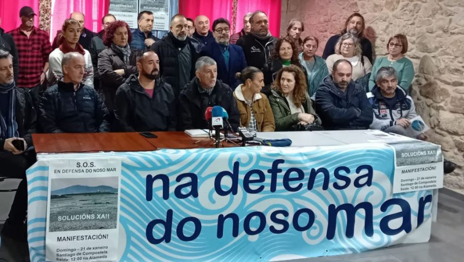 O ecoloxismo súmase á manifestación «En defensa do Mar»